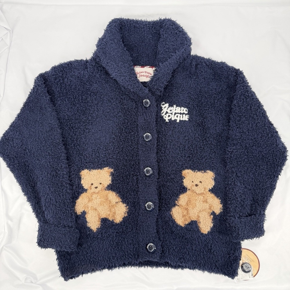 Gelato Pique Holiday - Cozy Bear Oversized Jacquard Shawl Cardigan One Size 2025